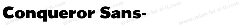 Conqueror Sans字体转换
